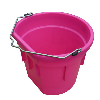 Qingdao Huatian Hand Truck, Utility Bucket, Flat Sided, Hot Pink Resin, 20-Qts.