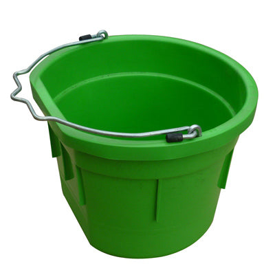 Qingdao Huatian Hand Truck, Utility Bucket, Flat Sided, Lime Green Resin, 8-Qts.