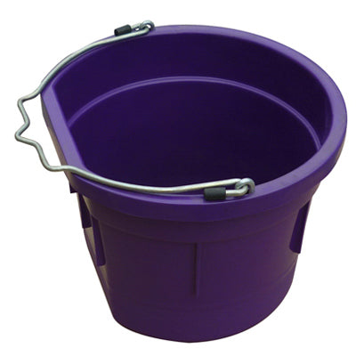 Qingdao Huatian Hand Truck, Utility Bucket, Flat Sided, Purple Resin, 8-Qts.