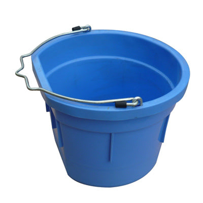 Qingdao Huatian Hand Truck, Utility Bucket, Flat Sided, Sky Blue Resin, 8-Qts.