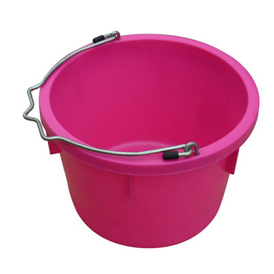 Qingdao Huatian Hand Truck, Utility Bucket, Hot Pink Resin, 8-Qts.