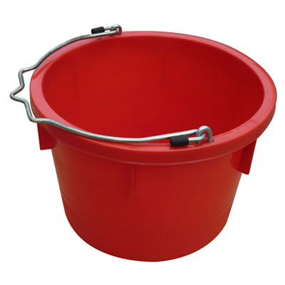 Qingdao Huatian Hand Truck, Utility Bucket, Red Resin, 8-Qts.