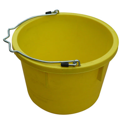 Qingdao Huatian Hand Truck, Utility Bucket, Yellow Resin, 8-Qts.