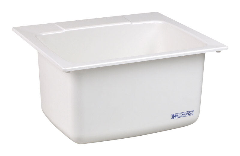 MUSTEE EL & SONS INC, Utiltiy Sink 25 in. W x 22 in. D Self-Rimming Composite Utility Sink (Pack of 4)