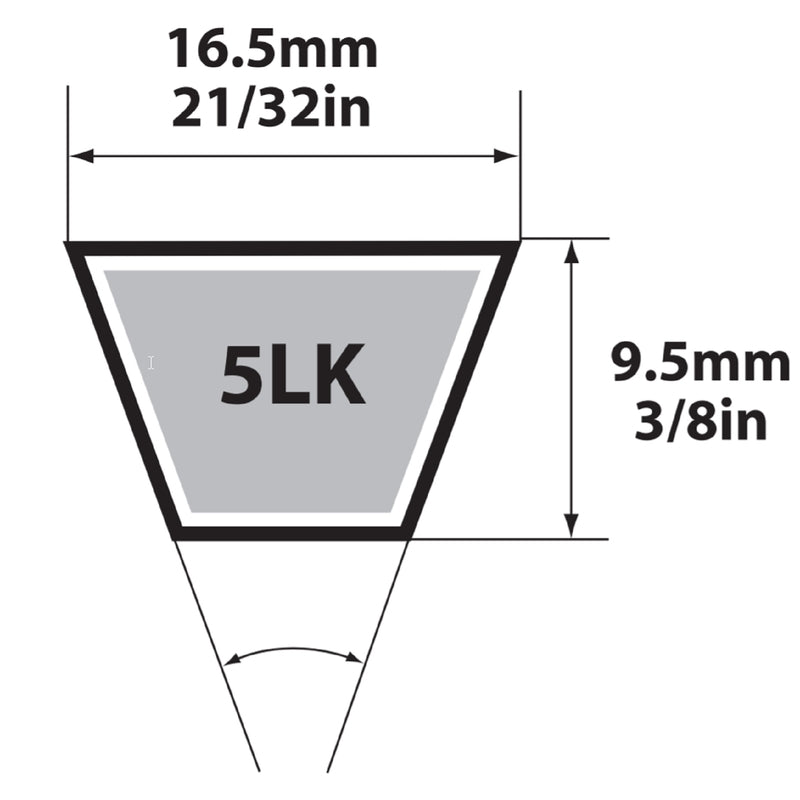 Mitsuboshi, V Belt 5/8" X 86"