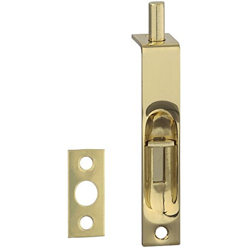 National Hardware, V1920 4" FLUSH BOLT SOL.BRASS