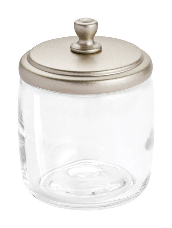 Interdesign, VANITY JAR HAMILTN SATIN (Pack of 2)