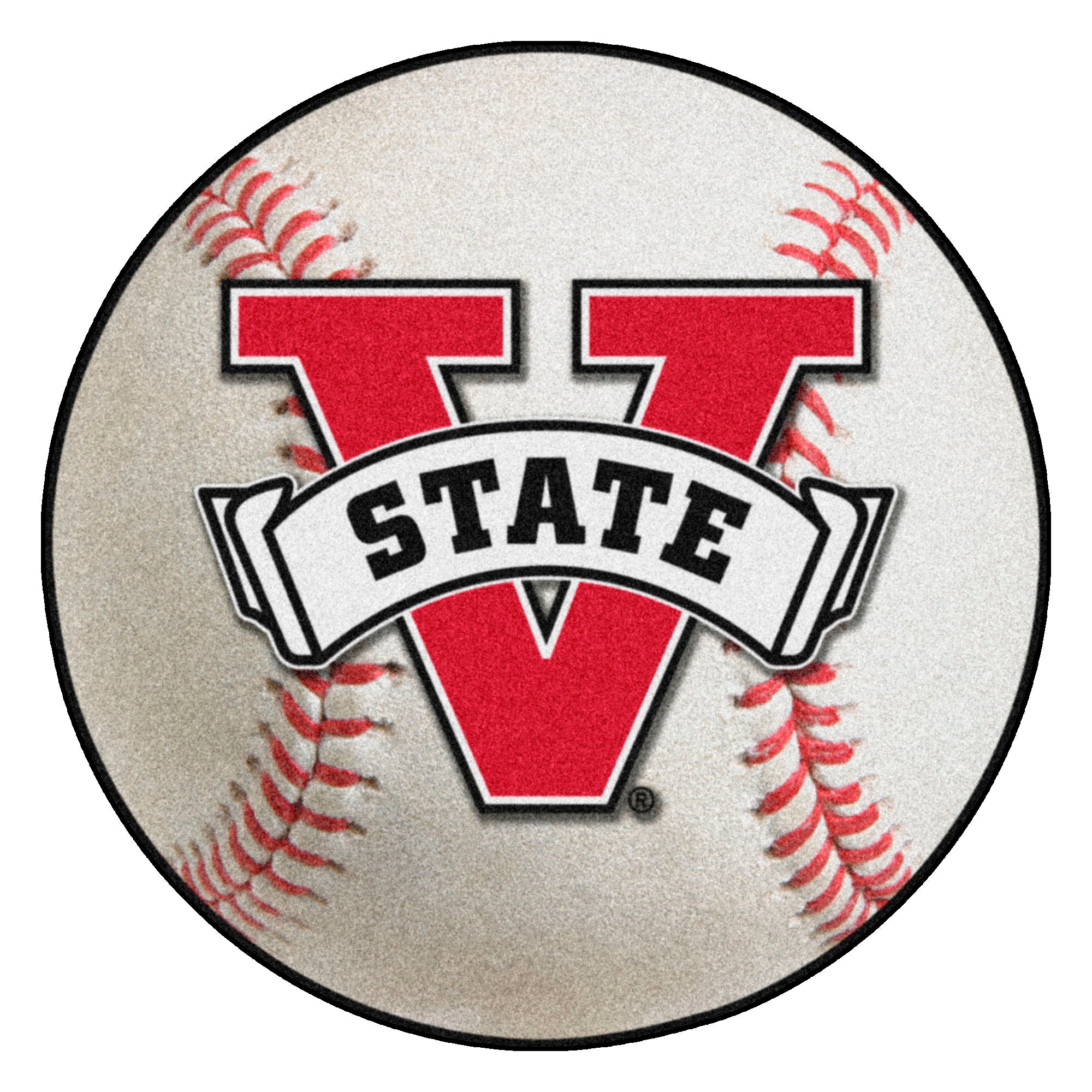 FANMATS, Valdosta State University Baseball Rug - 27in. Diameter