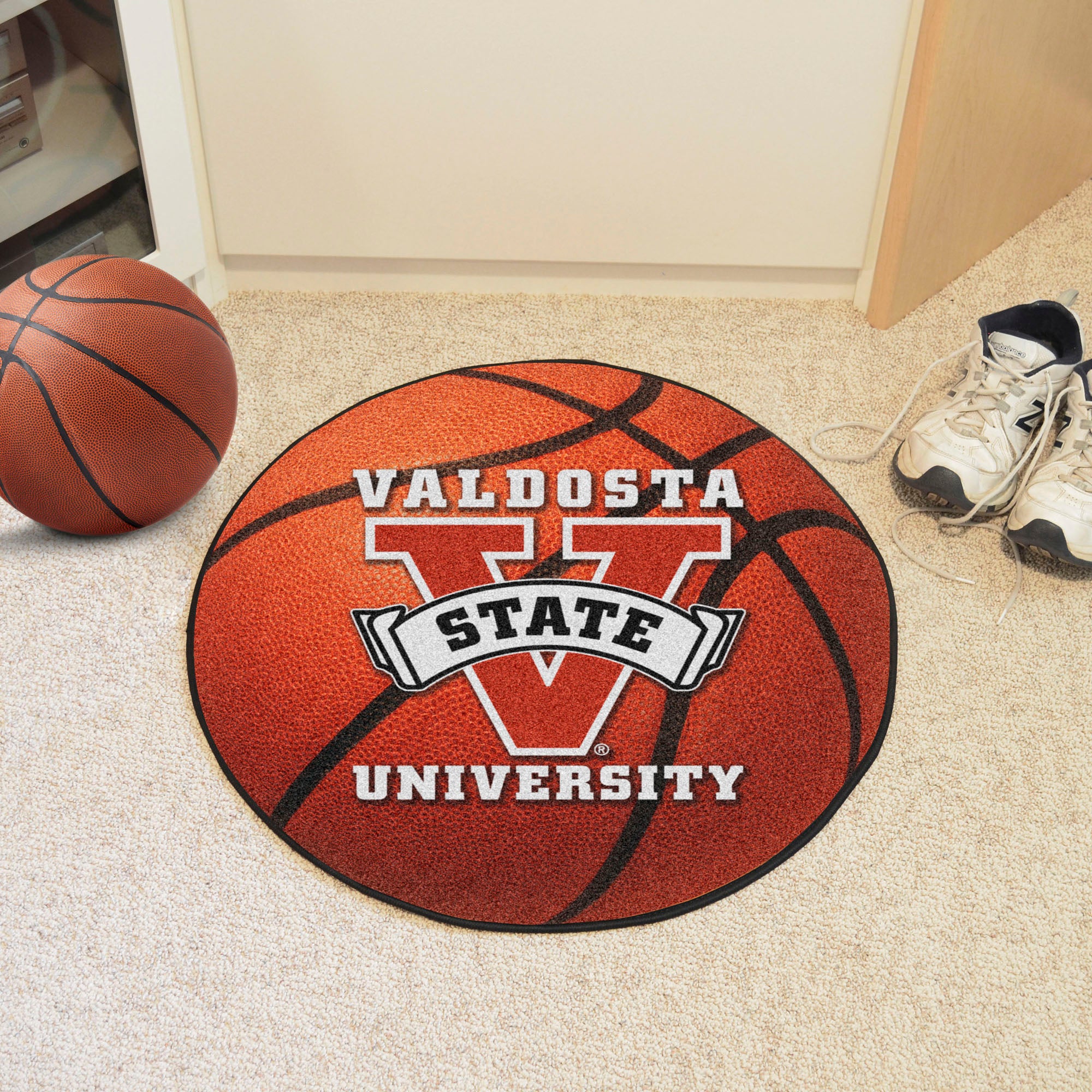 FANMATS, Valdosta State University Basketball Rug - 27in. Diameter