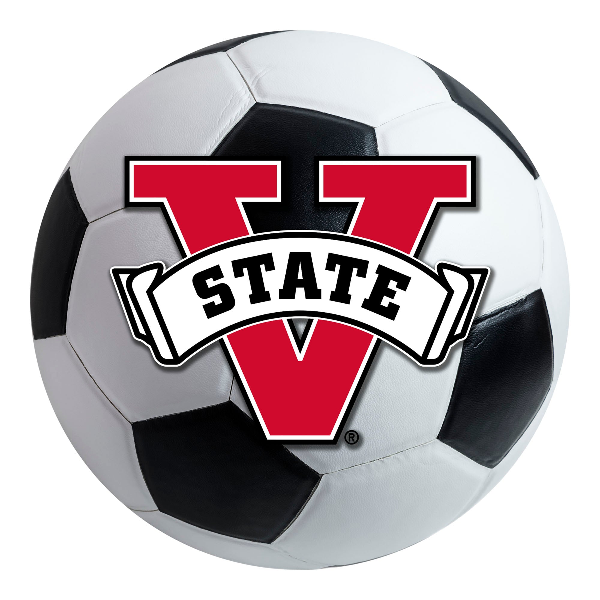 FANMATS, Valdosta State University Soccer Ball Rug - 27in. Diameter