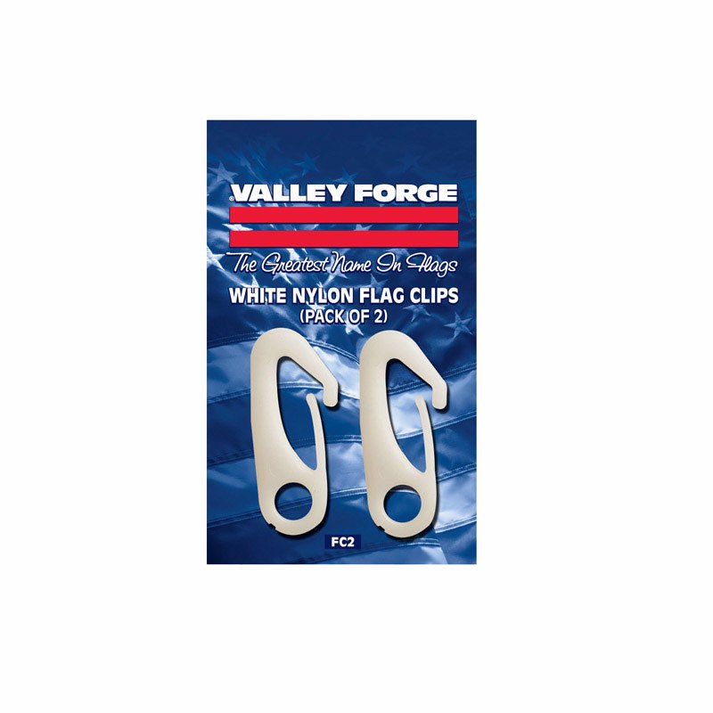 VALLEY FORGE FLAG COMPANY LLC, Valley Forge 0.5 in. L Nylon Flag Pole Snap Clips (Pack of 12)