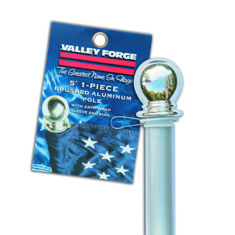 VALLEY FORGE FLAG COMPANY LLC, Valley Forge 60 in. L Aluminum Flag Pole Brushed