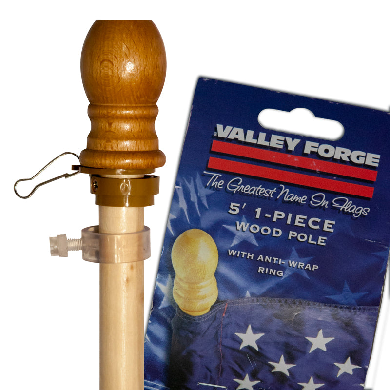 VALLEY FORGE FLAG COMPANY LLC, Valley Forge 60705 5'1" Blonde Wood Flag Pole