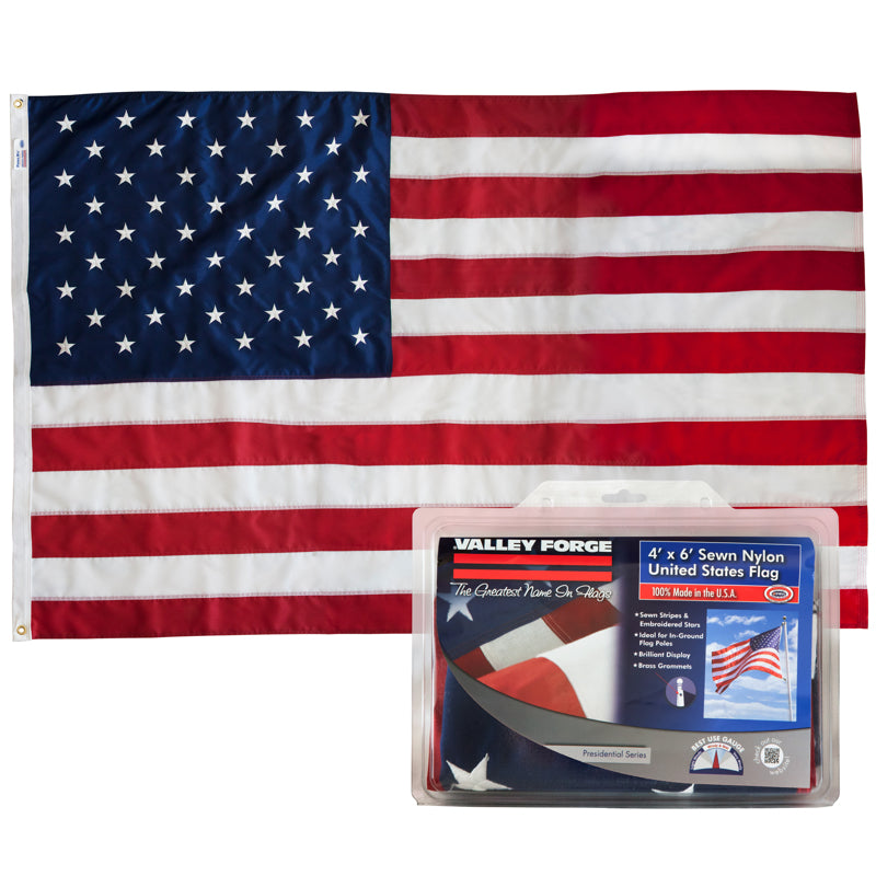 VALLEY FORGE FLAG COMPANY LLC, Valley Forge American Flag 48 in. H X 72 in. W