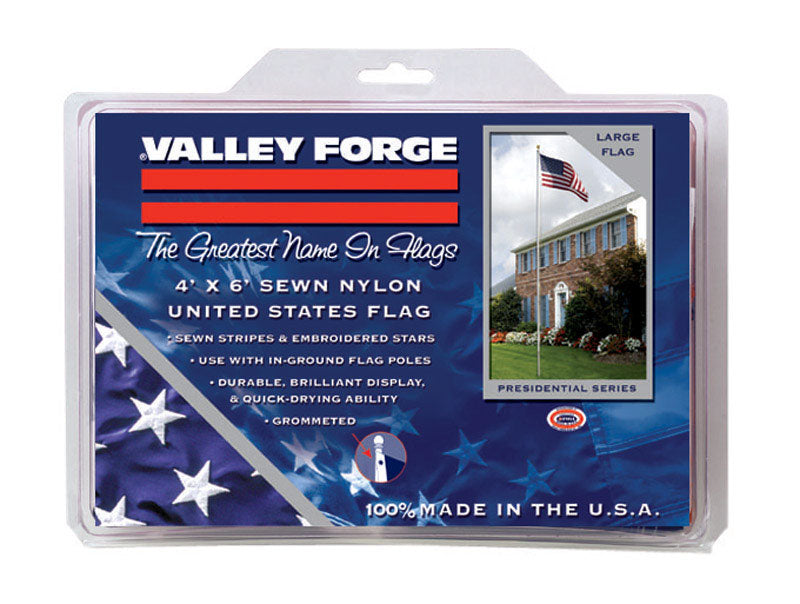 VALLEY FORGE FLAG COMPANY LLC, Valley Forge American Flag 48 in. H X 72 in. W