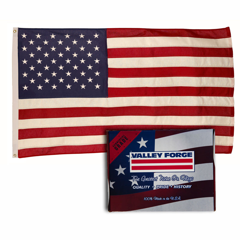 VALLEY FORGE FLAG COMPANY LLC, Valley Forge American Flag 48 in. H X 72 in. W