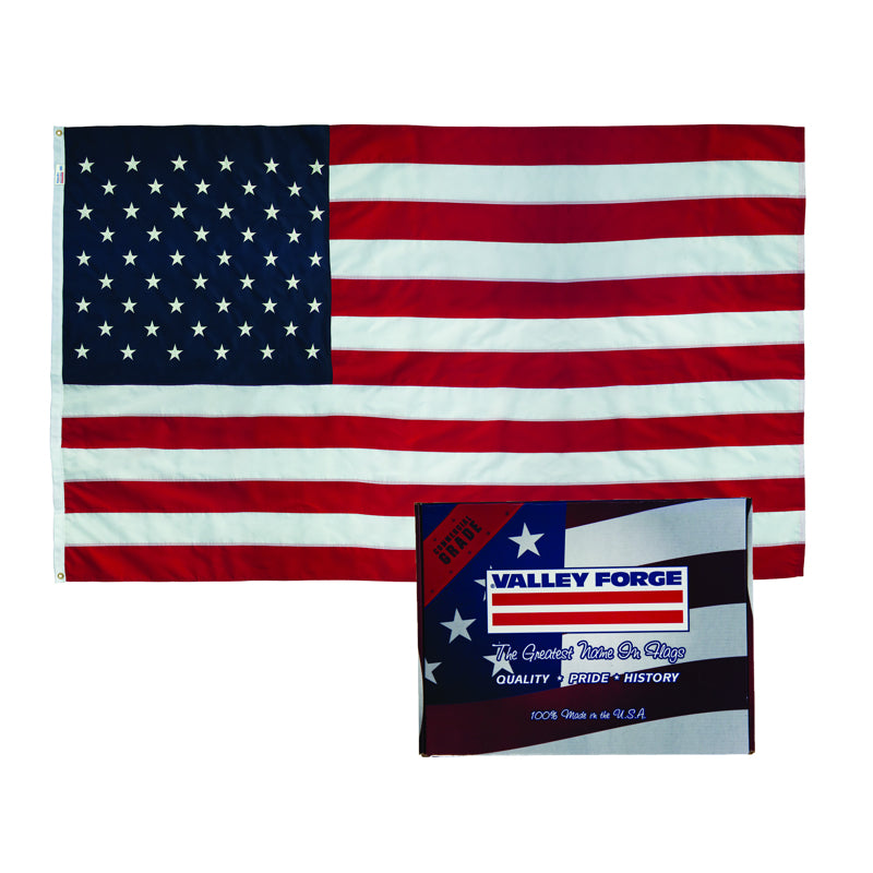 VALLEY FORGE FLAG COMPANY LLC, Valley Forge American Flag 60 in. H X 96 in. W