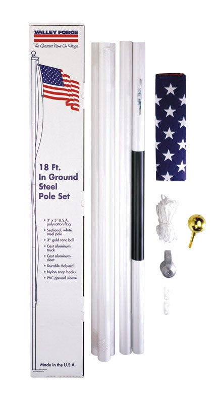 VALLEY FORGE FLAG COMPANY LLC, Valley Forge American Flag Kit 36 in. H X 60 in. W