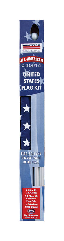 VALLEY FORGE FLAG COMPANY LLC, Valley Forge American Flag Kit 36 in. H X 60 in. W