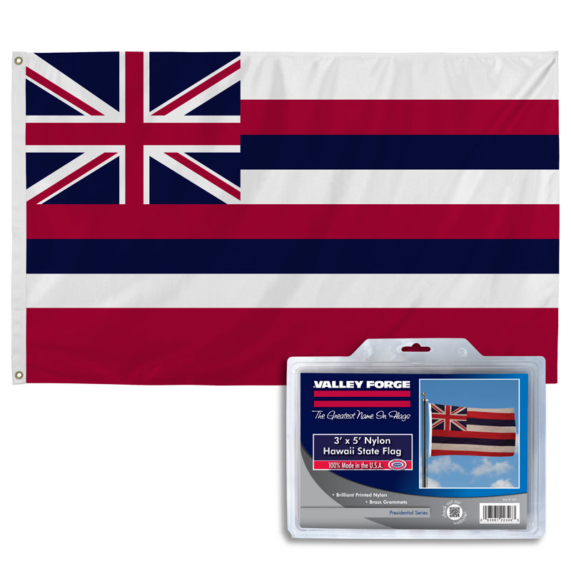 VALLEY FORGE FLAG COMPANY LLC, Valley Forge Hawaii State Flag 36 in. H X 60 in. W