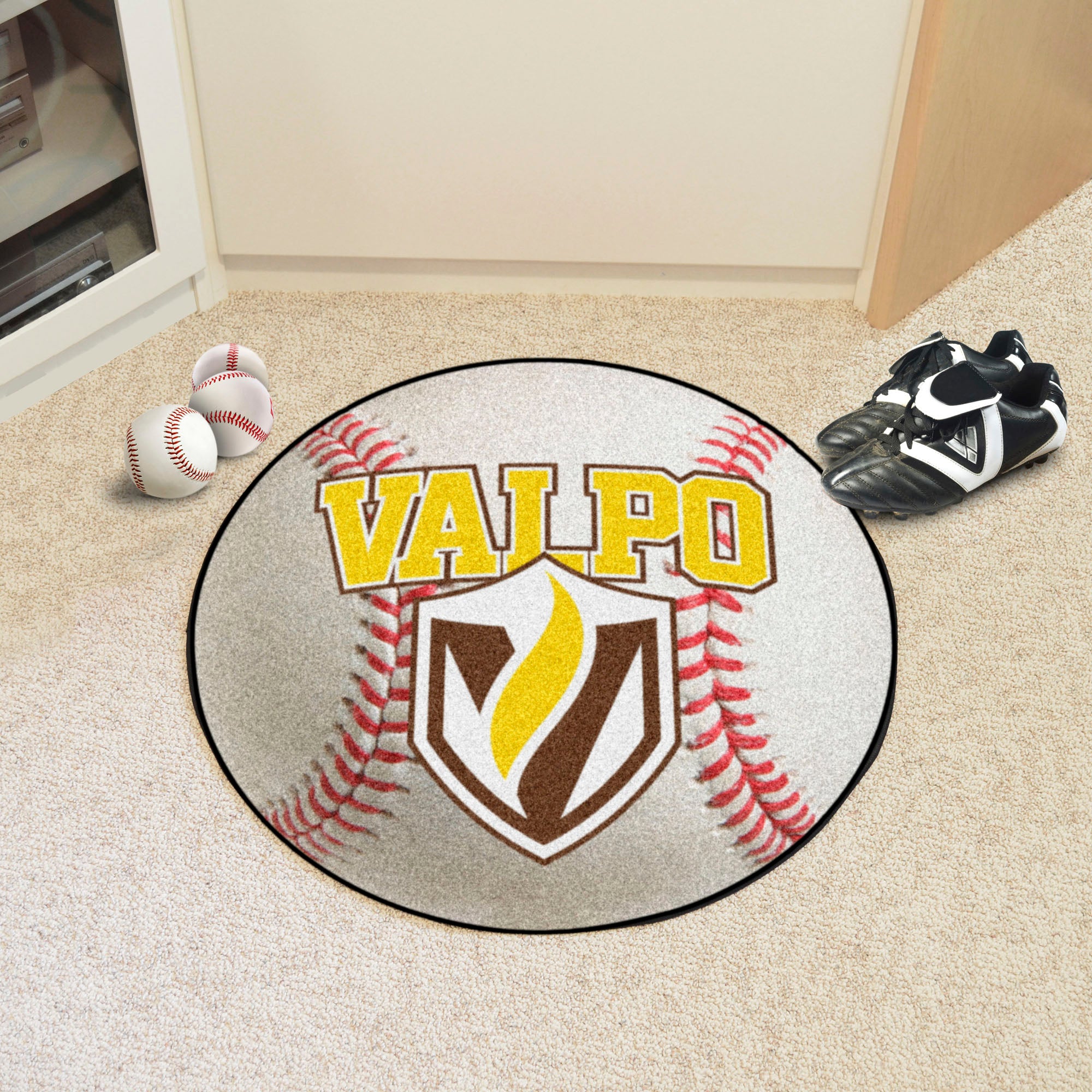 FANMATS, Valparaiso University Baseball Rug - 27in. Diameter