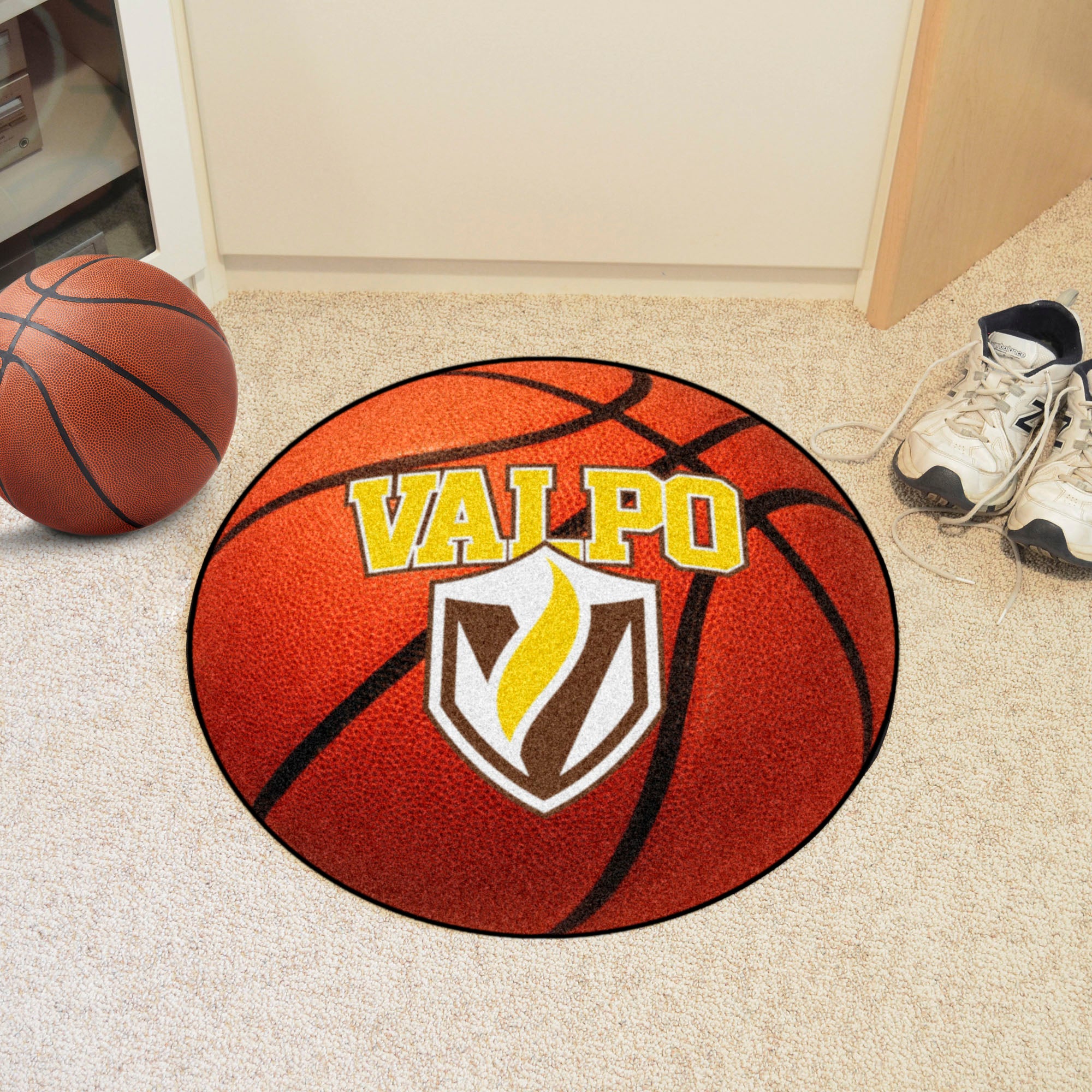 FANMATS, Valparaiso University Basketball Rug - 27in. Diameter