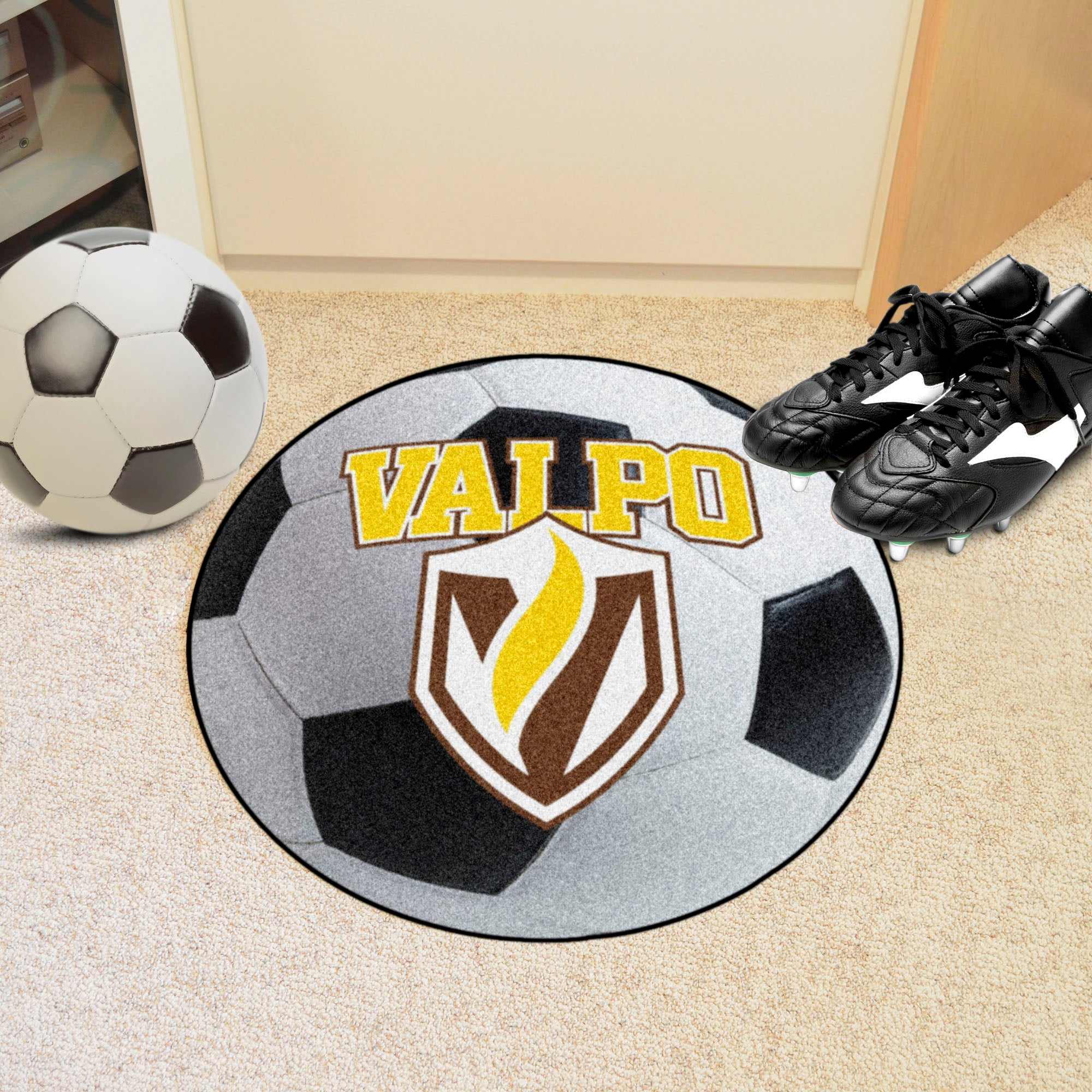 FANMATS, Valparaiso University Soccer Ball Rug - 27in. Diameter