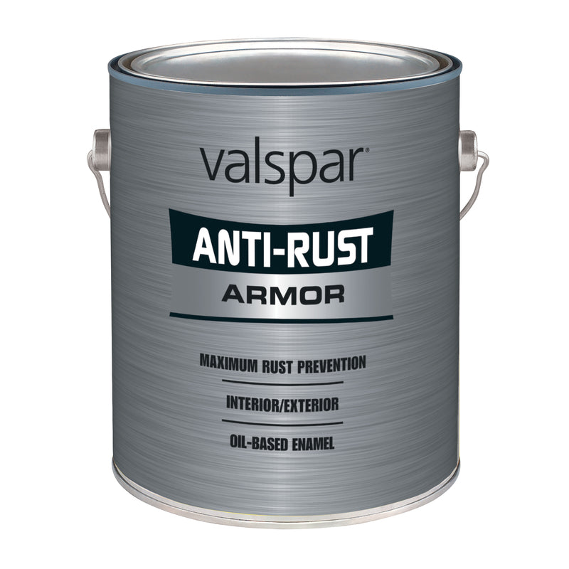 VALSPAR CORPORATION, Valspar Anti-Rust Gloss Gray Oil-Based Paint 1 gal (Pack of 2)