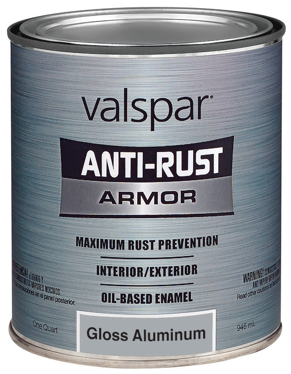 CABOT SAMUEL INC, Valspar Anti Rust Indoor/Outdoor Aluminum Protective Paint 1 qt