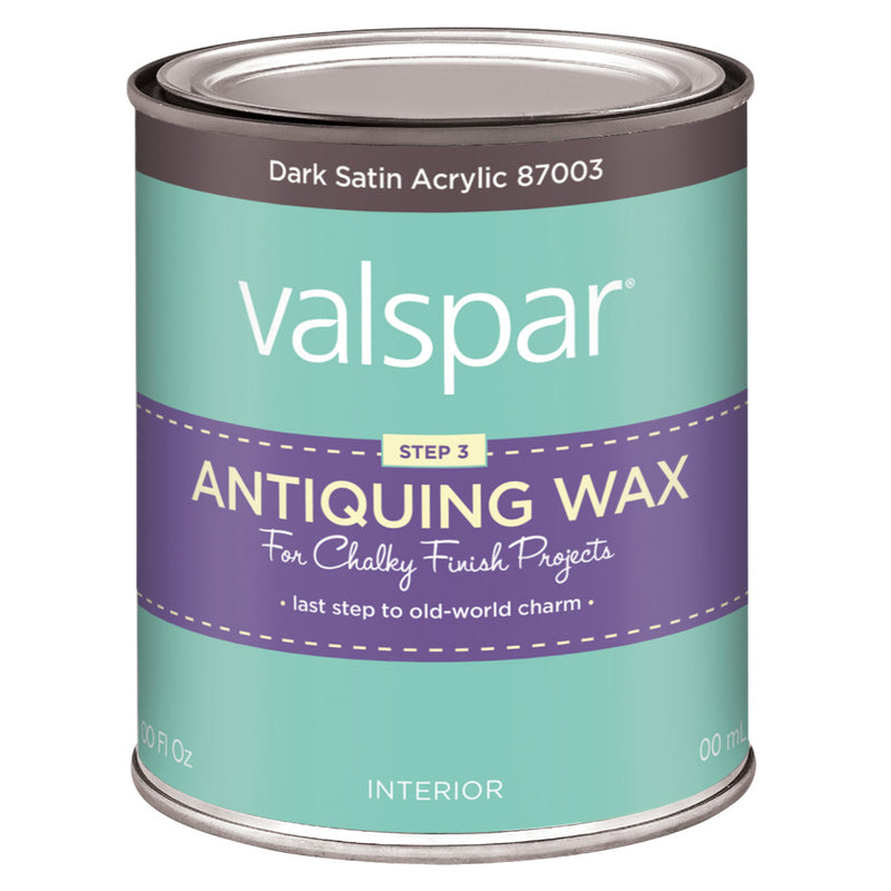 CABOT SAMUEL INC, Valspar Antiquing Wax Satin Dark Acrylic Wax 1 pt