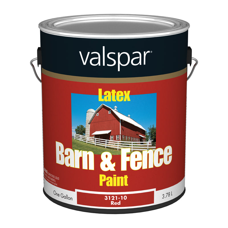 VALSPAR CORPORATION, Valspar Gloss Barn Red Water-Based Barn and Fence Paint Exterior 1 gal