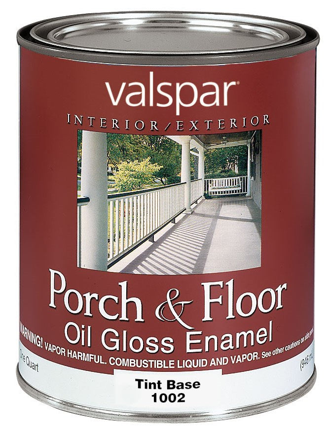 CABOT SAMUEL INC, Valspar Porch & Floor Gloss Tint Oil-Based Enamel Paint 1 qt