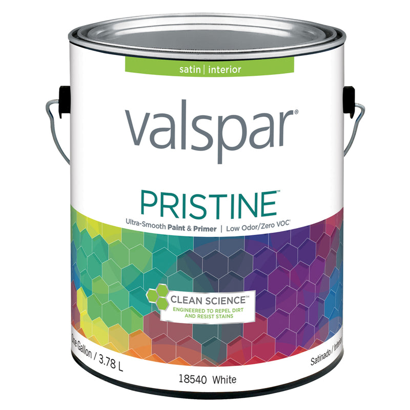 CABOT SAMUEL INC, Valspar Pristine White Enamel Paint Exterior and Interior 1 gal