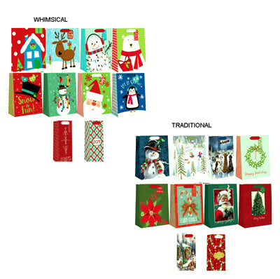 Expressive Design Group Inc, Valvue Christmas Gift Bags, 10-Pk. (Pack of 12)