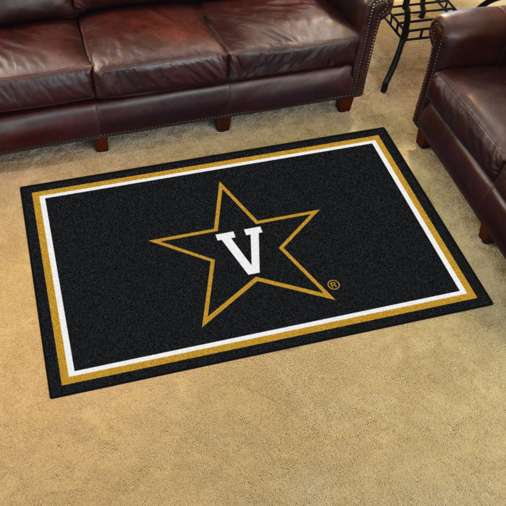 FANMATS, Vanderbilt University 4ft. x 6ft. Plush Area Rug