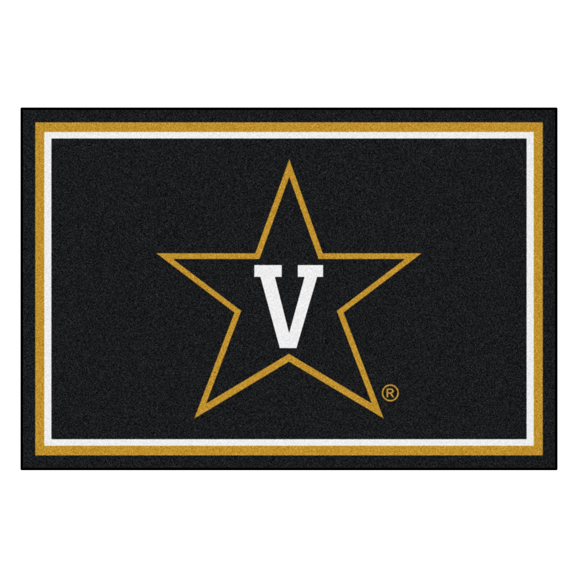 FANMATS, Vanderbilt University 5ft. x 8 ft. Plush Area Rug