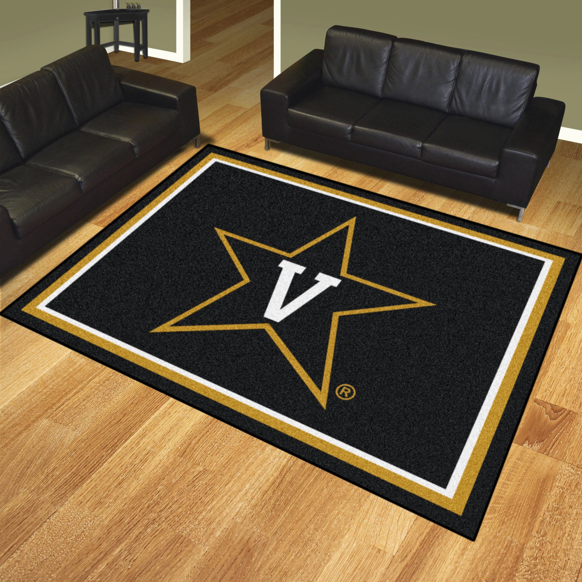 FANMATS, Vanderbilt University 8ft. x 10 ft. Plush Area Rug