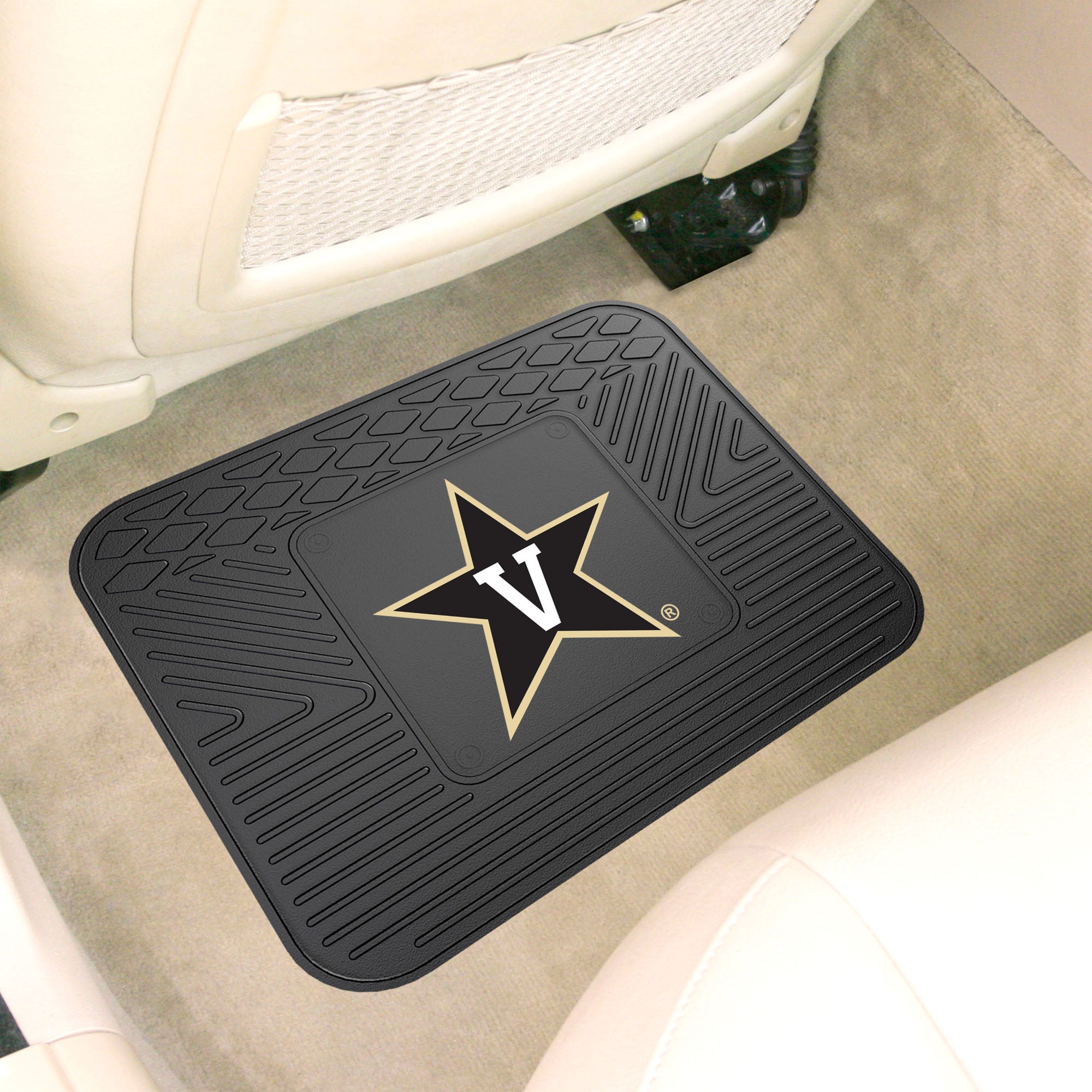 FANMATS, Vanderbilt University Back Seat Car Mat - 14in. x 17in.