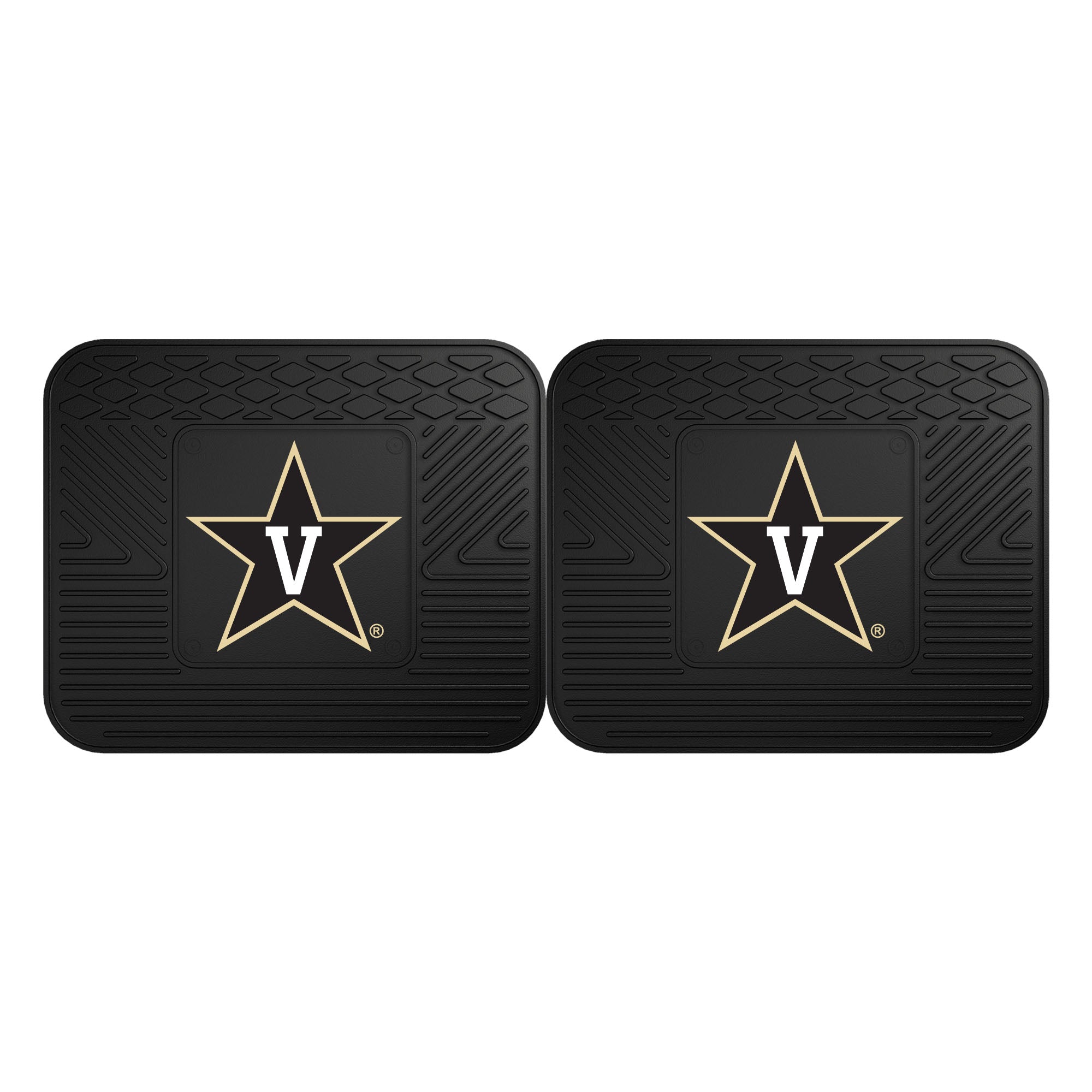 FANMATS, Vanderbilt University Back Seat Car Mats - 2 Piece Set