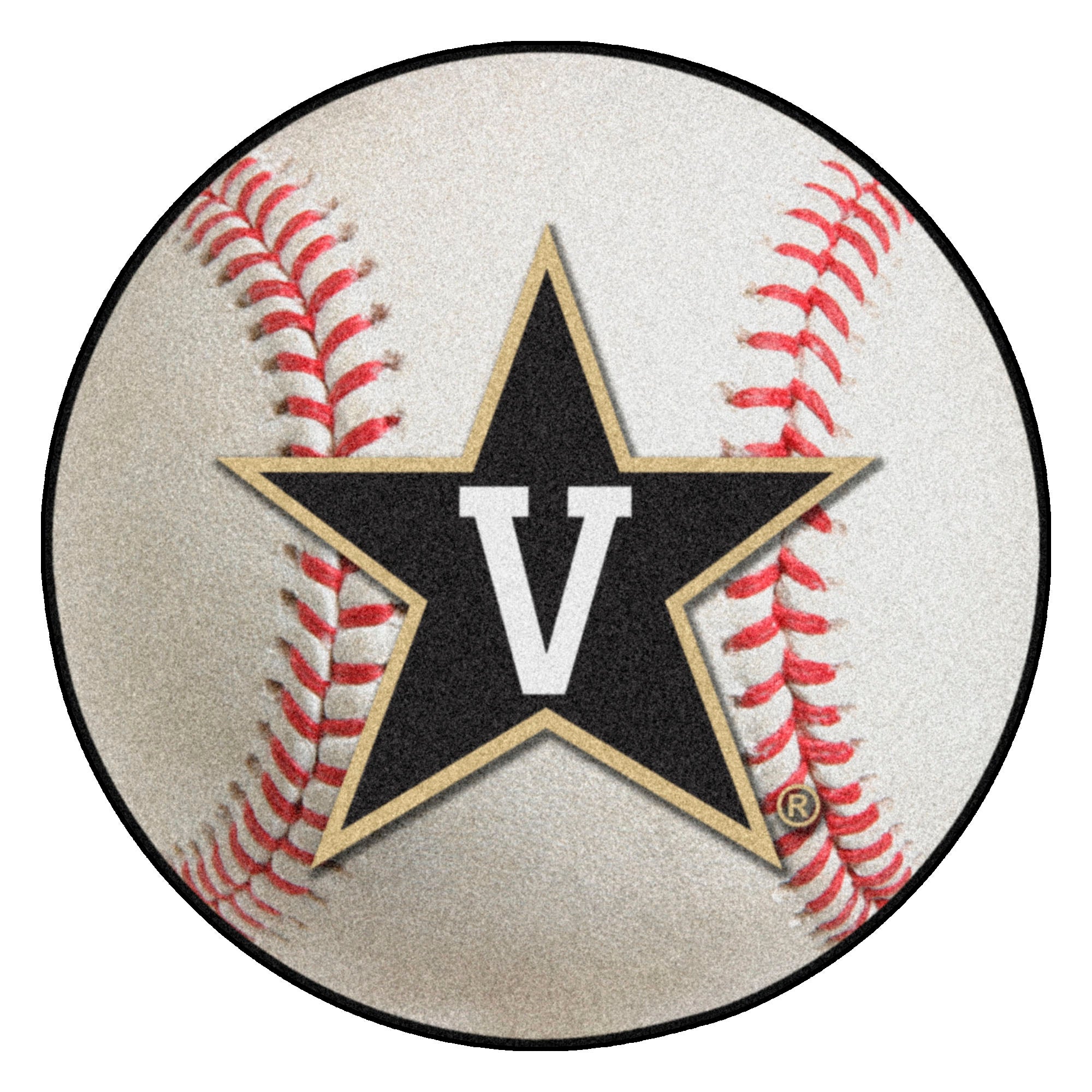 FANMATS, Vanderbilt University Baseball Rug - 27in. Diameter