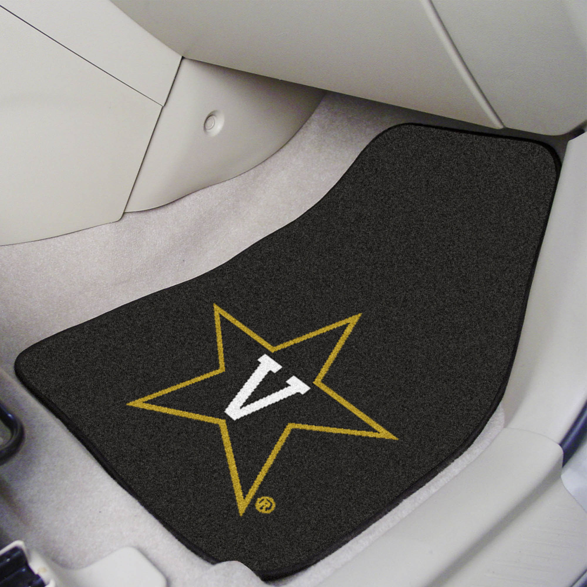 FANMATS, Vanderbilt University Carpet Car Mat Set - 2 Pieces