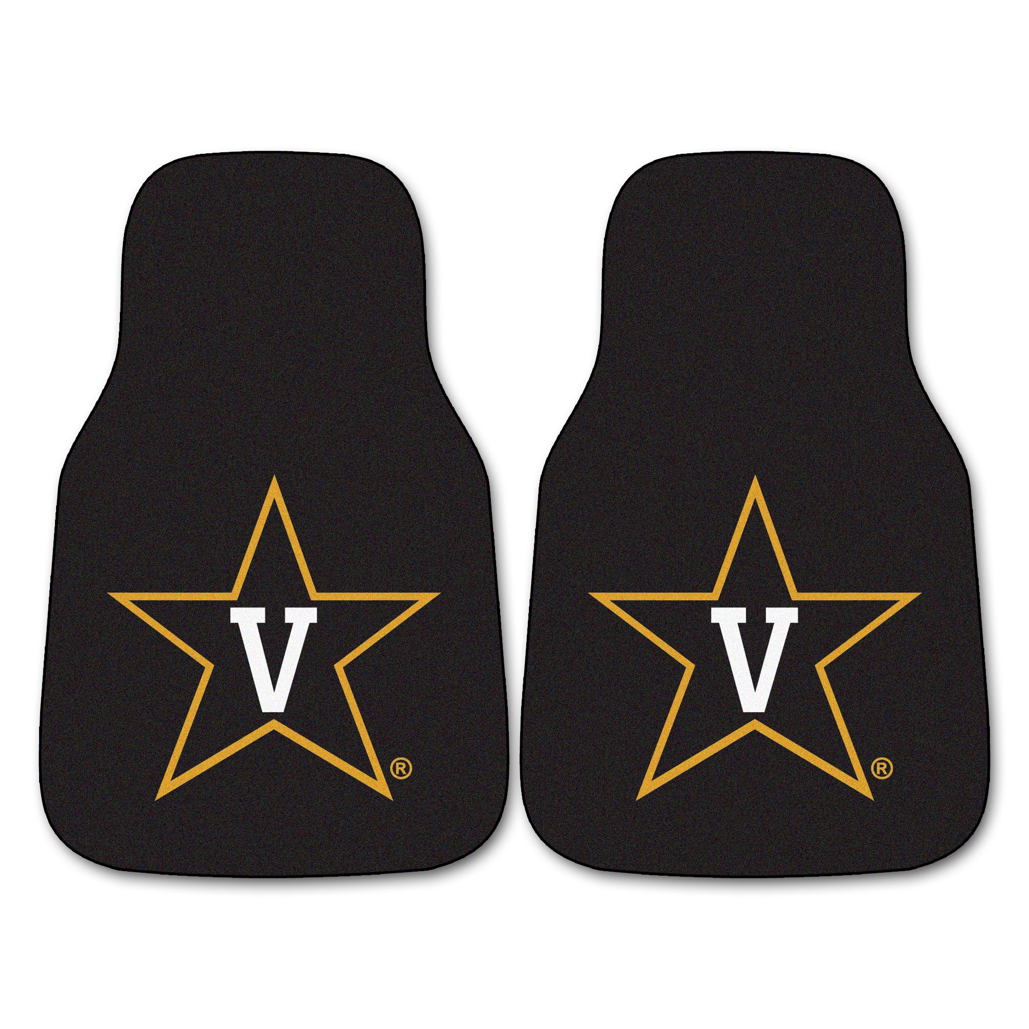 FANMATS, Vanderbilt University Carpet Car Mat Set - 2 Pieces