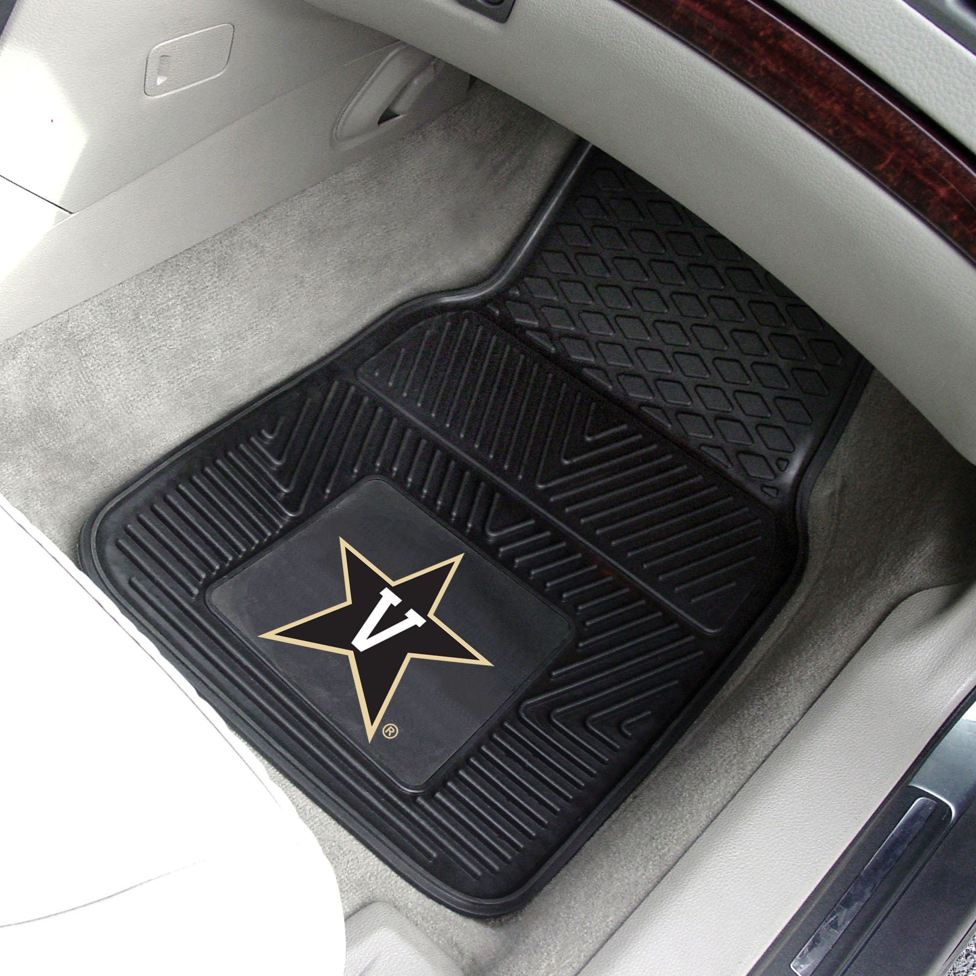 FANMATS, Vanderbilt University Heavy Duty Car Mat Set - 2 Pieces