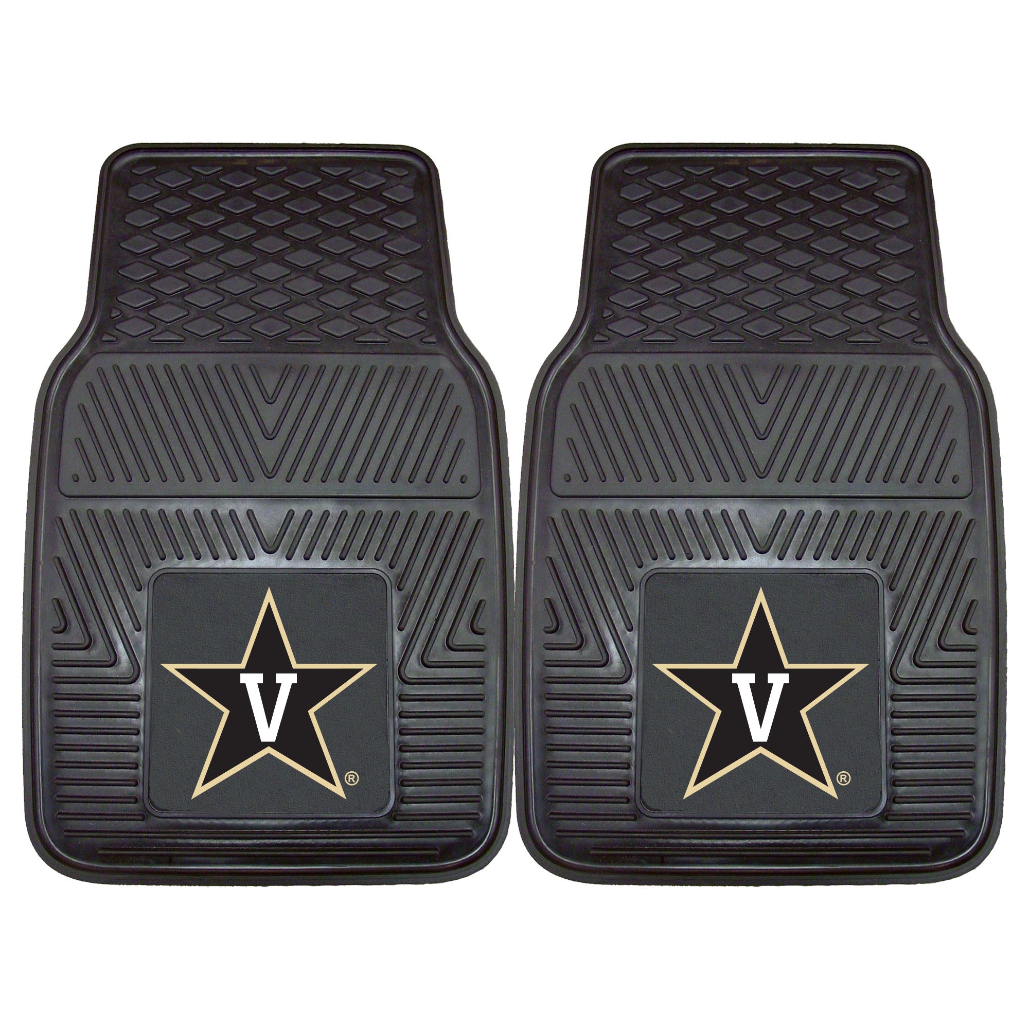 FANMATS, Vanderbilt University Heavy Duty Car Mat Set - 2 Pieces