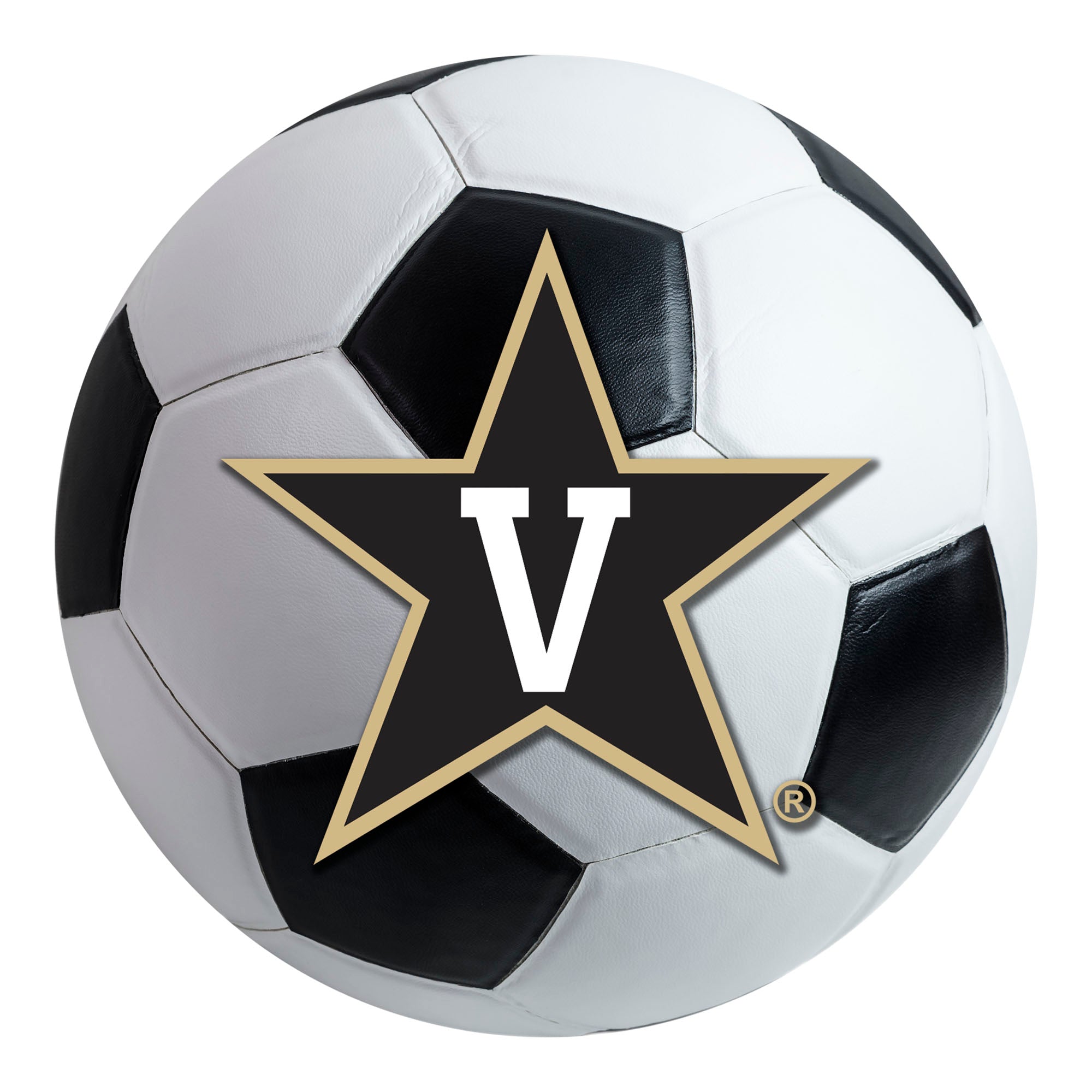 FANMATS, Vanderbilt University Soccer Ball Rug - 27in. Diameter