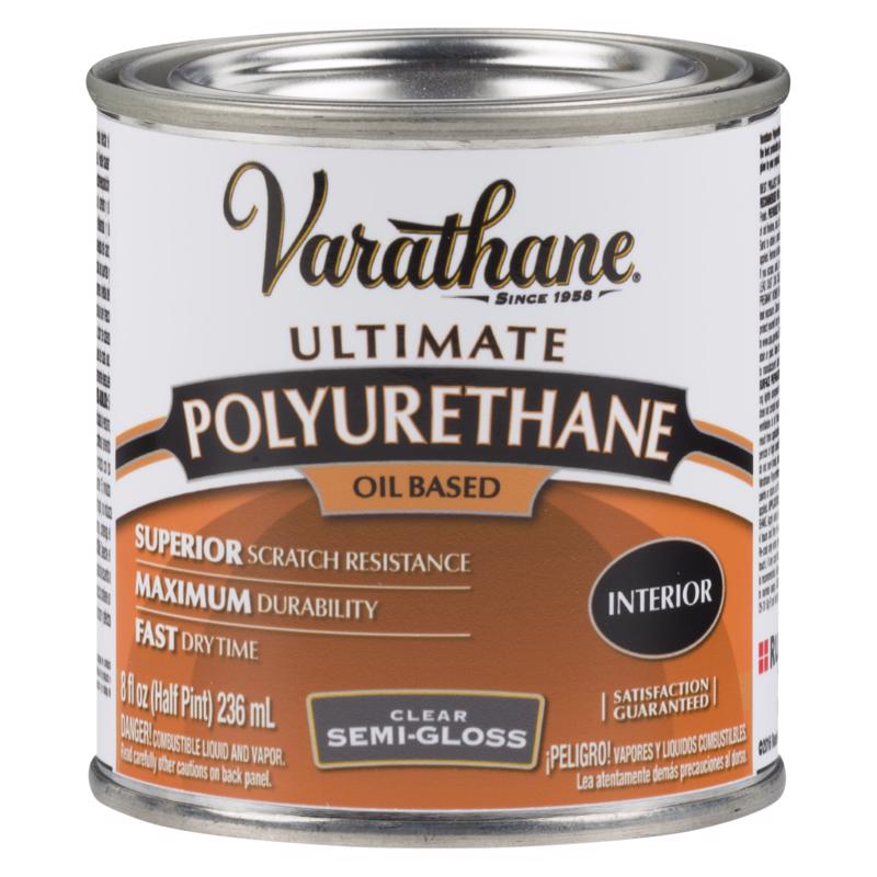 RUST-OLEUM CORP, Varathane 242172H 8 Oz Oil Based Clear Semi Gloss Polyurethane  (Pack Of 4)