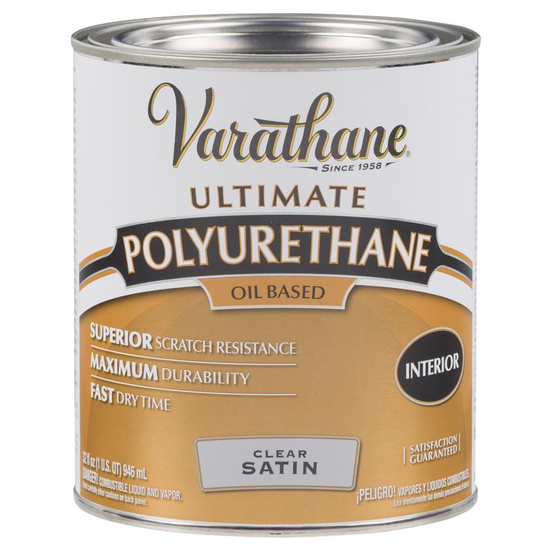 RUST-OLEUM CORP, Varathane 242177H 1 Quart Oil Based Satin Polyurethane  (Pack Of 2)