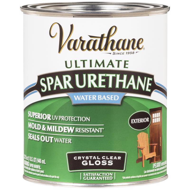 RUST-OLEUM CORP, Varathane 250041H 1 Quart Gloss Water Based Outdoor Diamond™ Wood Finish  (Pack Of 2)