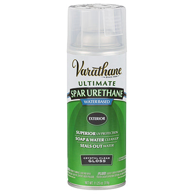 RUST-OLEUM CORP, Varathane 250081 12 Oz Gloss Outdoor Diamond™ Wood Finish Water Based Aerosol (Pack of 6)