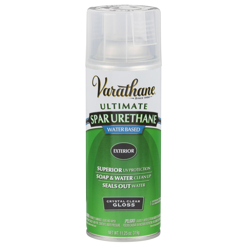 RUST-OLEUM CORP, Varathane 250081 12 Oz Gloss Outdoor Diamond™ Wood Finish Water Based Aerosol (Pack of 6)